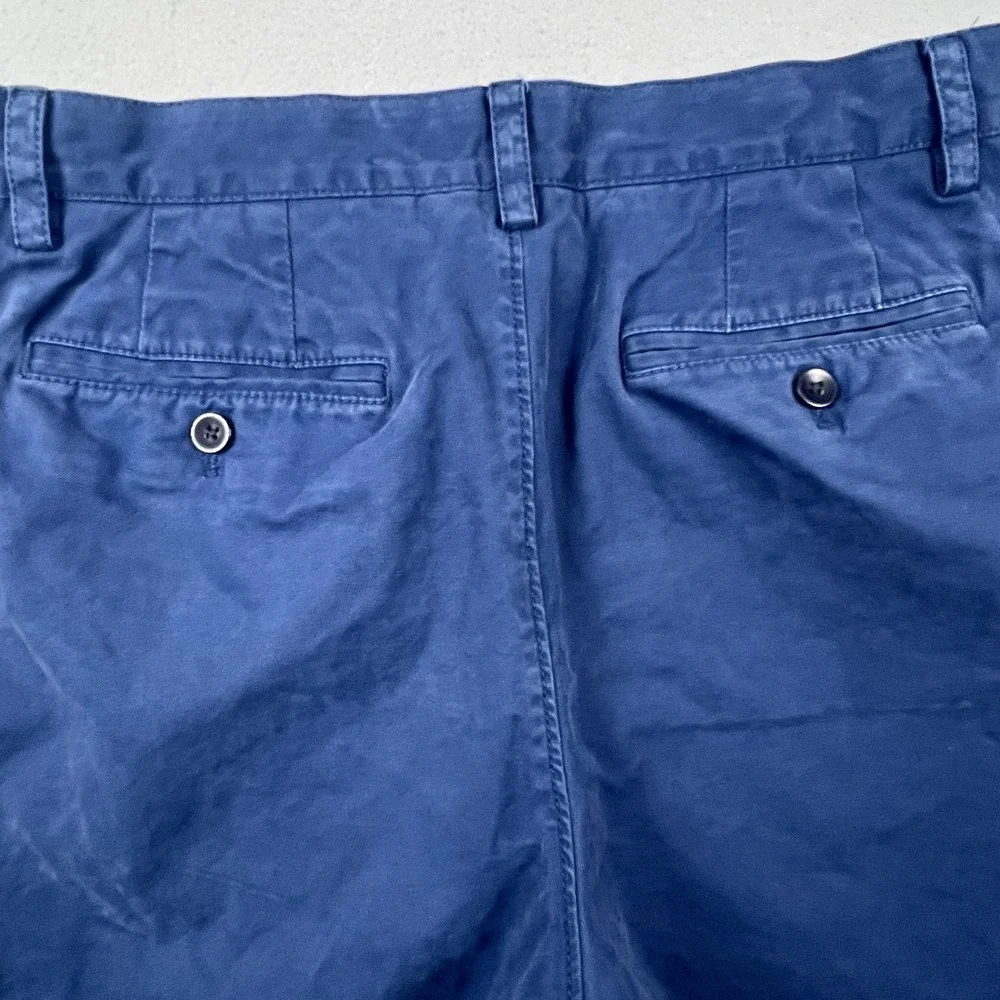 Banana Republic Emerson Shorts Mens 33 Blue Chino Cotton Casual Prep Summer